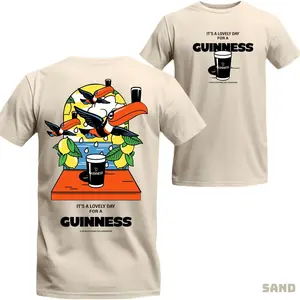 Guinness X Un Ik 'lovely Drops' T Shirt, Gift For Men, For Women Tiktok Shop Crewneck Cotton, Unisex Casual Graphic T-Shirts