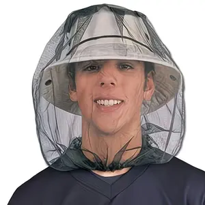 Lightweight & Breathable Mosquito Head Net, Durable 70D Nylon, Ideal for Camping, Hiking, Fishing, Outdoor Gear Essential