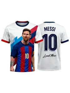 2026 Messi Fashion Football Jersey 3DPrint Men Women Children T-shirt Summer Daily Outdoor Sports Breathable Casual Short Sleeve