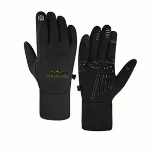1 pair with Goldwing Logo Golden Winged Emblem Design winter gloves thermal gloves Touch Screen Breathable Cold Weather unisex sports gloves Soft winter gifts Cozy Trendy Fashion