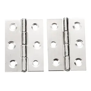 2pcs Stainless Steel 2 Inch 4.4x3.1cm Cabinet Door Hinges Hardware