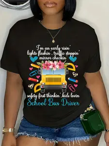 100% Cotton School Bus Driver Appreciation Bus Driver T-Shirt