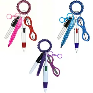 3-piece set (including 7-piece nurse pen set) with badge lanyard clip accessories, retractable mini nursing pen, wearable on wrist or clothing, perfect for Nurses' Day gifts.