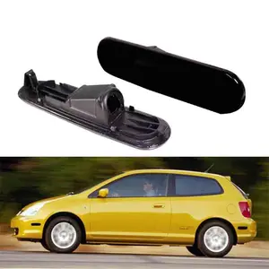 2PCS Smoked Lens Front OR Rear Side Marker Lights Housings For Honda Civic Si EP3 3DR 2002 2003 2004 2005 Replace OEM 33801-S5T-A01, 33801 S5T A01, 33801S5TA01