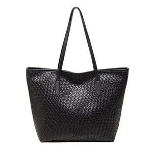 2026 Newest Women Tote Bag Large Capacity Woven Shoulder Bag Stylish Casual Purse for Daily Commute Work and Travel