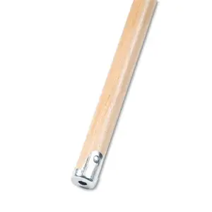 212 MAIN Wooden Mop Handle - Durable Household Clean Tool, 1.12x60 in Size, Lie-Flat Screw-In Design, Natural Lacquered Finish
