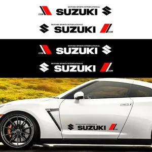 Car Door Decoration Sticker, Side Body Decal, Suzuki Logo Sticker, Custom Exterior Accessories, Waterproof Scratch-Resistant Decorative Parts