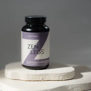 Zen Legs - Natural Nighttime Relief - Iron & Turmeric Blend for Restless Body Parts - 120 Count Dietary Supplement