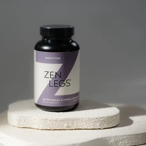 Zen Legs - Natural Nighttime Relief - Iron & Turmeric Blend for Restless Body Parts - 120 Count Dietary Supplement