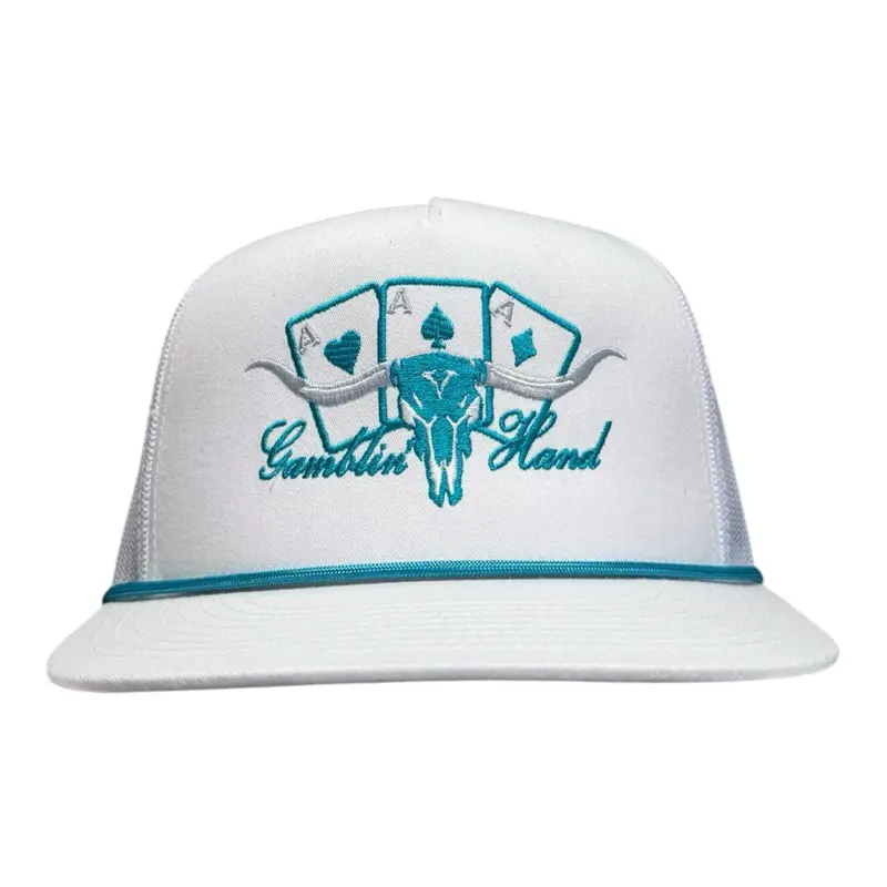 RWC Gamblin’ Hand Adjustable Snapback Cap, Cowboy Style Hat for Casual Wear with Customizable Fit