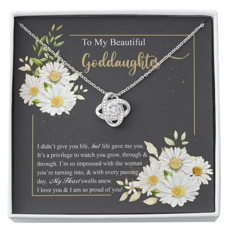 Goddaughter Necklace, Gift For Goddaughter, Goddaughter Gift, Gift From Godmother Custom Necklace