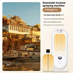 Home & Hotel Aromatherapy Diffuser Humidifier, Silent Spray Humidifier, Automatic Spray Mist Maker for Bedroom Bathroom, Includes 1 or 4 Bottles of Shangri-La Essential Oil