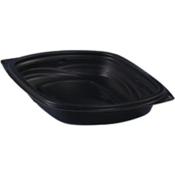 Partners Brand TAK16 Kitchen Take-Out Containers, 16 oz, Black