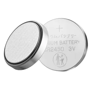 VEVOR CR2450 Lithium Battery, 20 Count (Pack of 4) Lithium Coin Battery, Non-Mercury and Anti-Swallow Designed, Long Lasting 3V CR 2450 Cell Batteries, for Key Fobs, Glucometers, and Other Devices