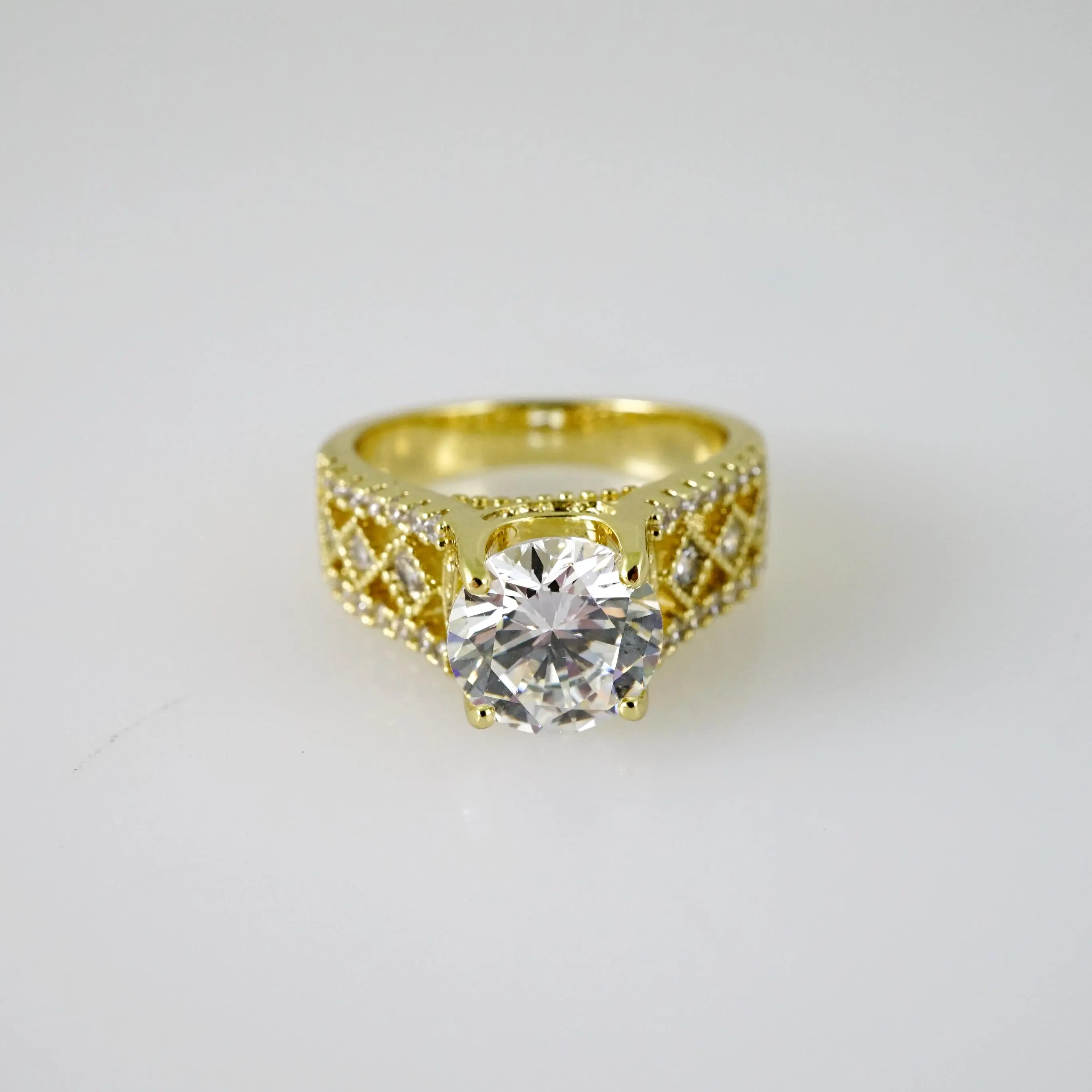 Rings – Anillos – Zircon Stone – 14K Real Color