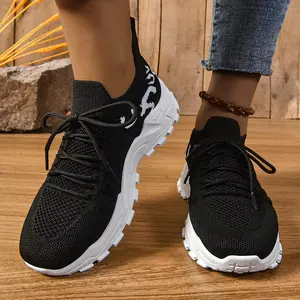 Perfect for Running Walking & Casual Outings - Comfort Meets Style Breathable Knit Fabric Non-Slip Rubber Sole Slip-On Design on cloud women's shoes chunky shoes