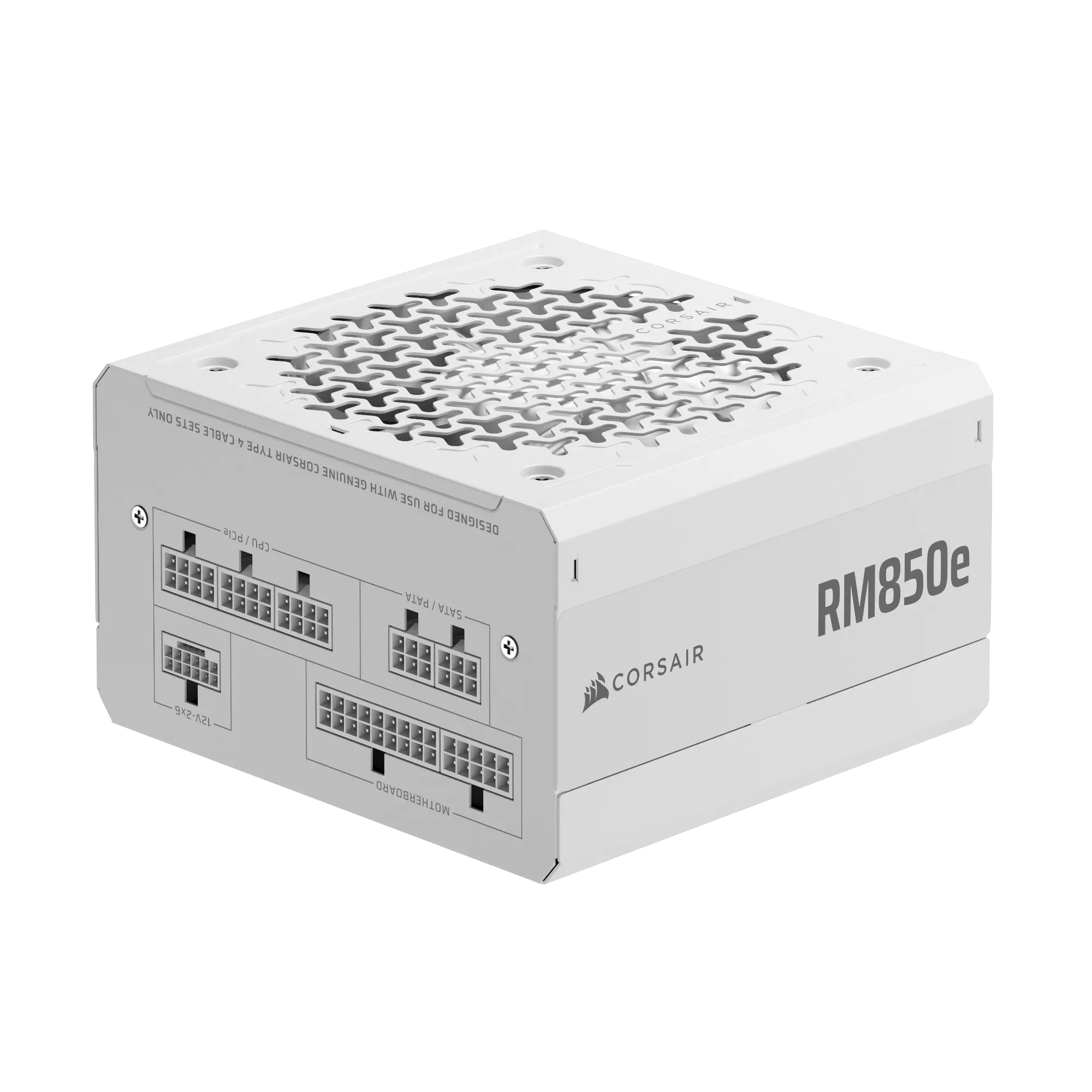 CORSAIR - RMe Series RM850e 80 PLUS Gold Fully Modular Low-Noise ATX 3.1 and PCIE 5.1 Power Supply - White