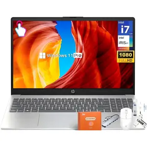HP 15.6" FHD Touchscreen Business Laptop, Intel 10-Core i7-1355U(up to 5.0 GHz), 32 GB RAM, 1 TB SSD, Intel Iris Xe Graphics, Wi-Fi 6, HD Camera, HDMI, Fast Charge, Microsoft Copilot, Windows 11 Pro