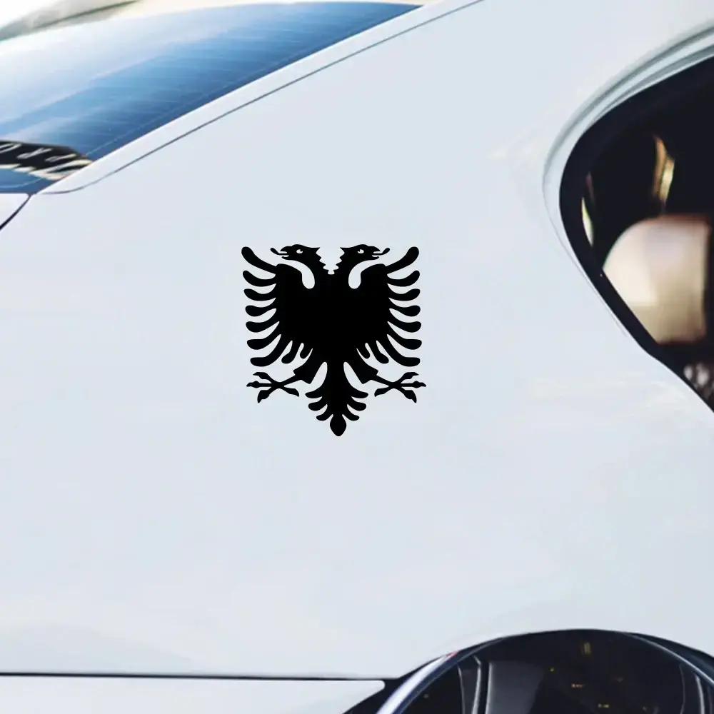 Albanian Double Headed Eagle Car Sticker Truck Bumper Car Rear Window Whole Body Waterproof Vinyl Decal Auto Decor Accessories