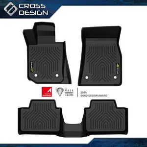 CROSSDESIGN TPE Floor Mats Fits 2019-25 BMW 330i 320i M340i M3 All Weather Floor Set Liners