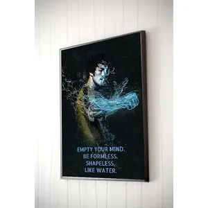 Bruce Lee Motivational Poster . Home Living Décor