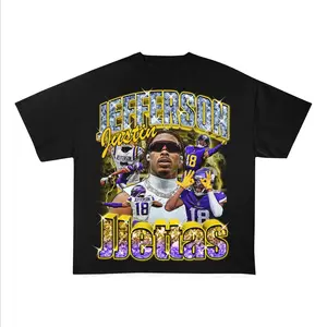 Justin Jefferson Football Shirt, Minnesota Football Vintage 90s Y2k, Justin Jefferson Gift For Fan Inspired Bootleg, Best Gift Ever 8RQ3 YVQ