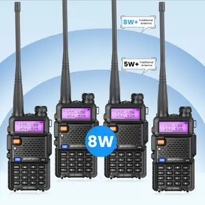 [Outdoorfun] BAOFENG Walkie Talkie Radio UV-5R Ham Radio Long Range 8W Capacity Solid Performance Rechargeable Handheld Two-Way Radio Support Wireless Programmer Audio