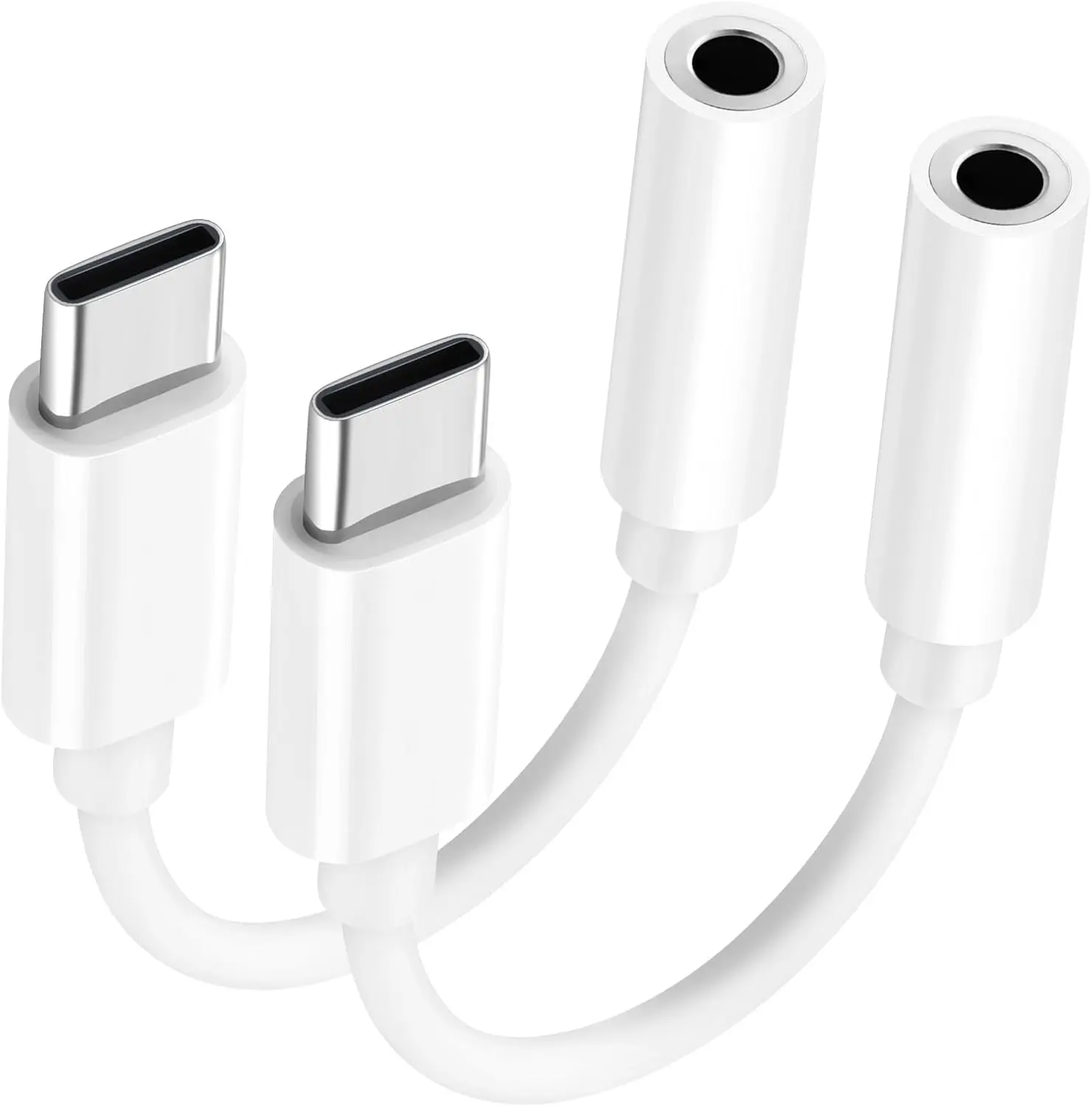 ALMAJEA USB C to 3.5mm Headphone Jack Adapter, Hi-Res DAC USB-C to AUX Audio Dongle, Compatible with iPhone 17 Series, iPhone 16 Series, iPhone 15 Series, iPad, MacBook, Samsung Galaxy S26, S25, S24, S23, S22, Google Pixel and More