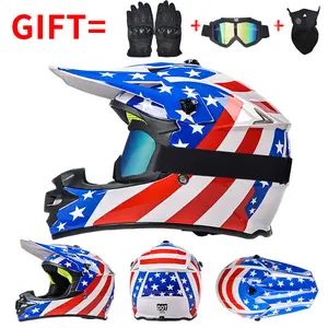 Kids Full Face Off-Road Helmet, Breathable DH Downhill Racing Helmet, Shockproof Impact-Resistant Motocross Helmet, Soft Adjustable Comfort Liner, Anti-Collision Full Face Protective Gear for Kids, Perfect for Dirt Bike, Electric Bicycle, Motorbike
