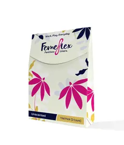 Femeflex Pantiless Panty Liners -Trial Pack (2 Count) A Panty Alternative, Panty Replacement , Disposable Panty or Undergarment Comfort Daily Gentle Moisture