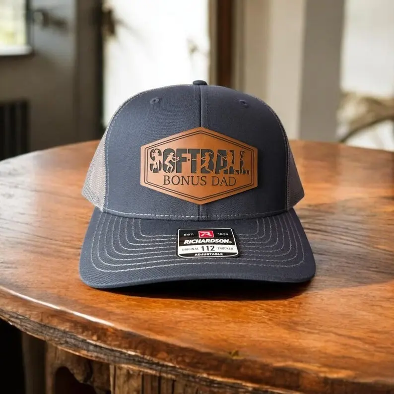 Softball Bonus Dad Gifts, Softball Dad Hat, Softball Trucker Hats, Softball Hats For Men