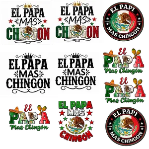 10pcs El Papá Más Chingón Sticker Decal – Mexican Father's Day Gift, Waterproof Vinyl Car Sticker for Dad