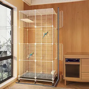 Iron Bird Cage, Metal Cage, 1 Count Large Bird Cage with Standing Stick, Roosting Perch, Bird Cages for Parrot, Cockatoo, Parakeet, Lovebird, Canary, Finch, Pet Supplies