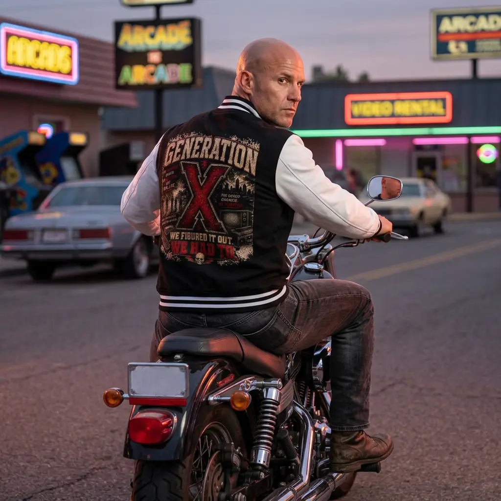 Generation X “We Figured It Out” Letterman Jacket – Gen X Vintage Varsity Jacket