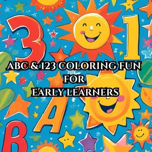 ABC & 123 Coloring Fun for Early Learners: A Fun and Easy Preschool Coloring Book to Learn Letters and Numbers for Toddlers, Kids, and Kindergarten: ... Kindergarten Kids | Early Learning Fun with Paperback – February 5, 2025