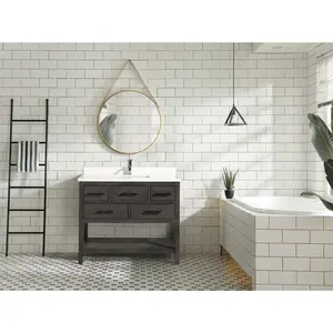 Betty 42" Bathroom Vanity Weathered Gray