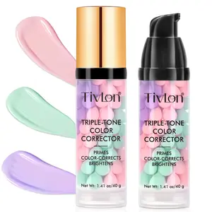 Three-In-One Makeup Primer Spf50 UV, Brighten Skin Tone, Oil Control Moisturizing Long-Lasting Foundation, Flawless Skin Color
