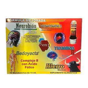 Multivitaminas 5 en 1 con 10 microbotellas Formula mejorada