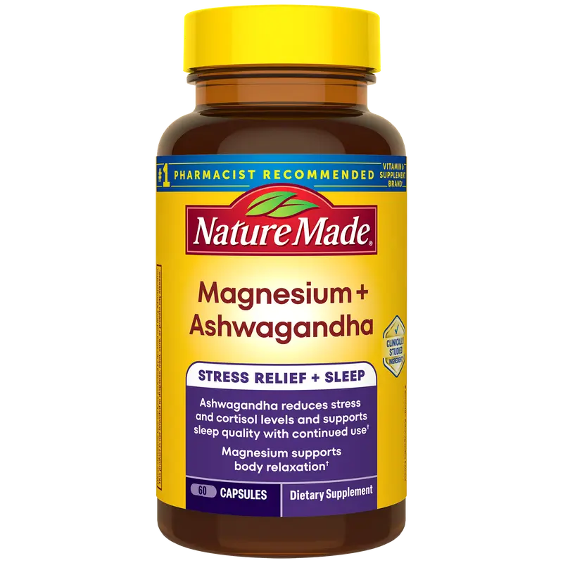 Magnesium 300 mg + Ashwagandha 125 mg Capsules