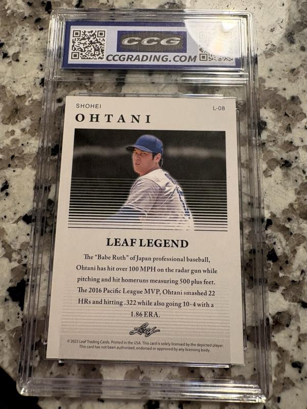 Ohtani Legend Baseball Card - Pitcher Edition - Collectible Sports Memorabilia - Authentic Trading Card