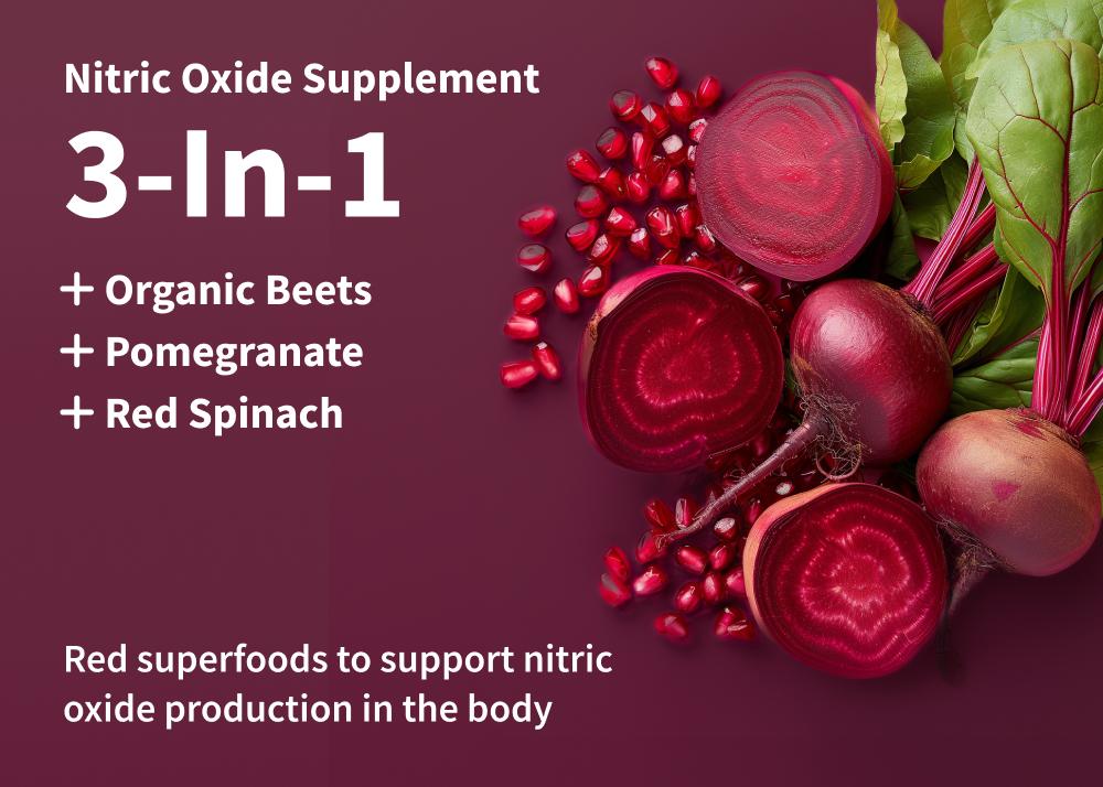Snap Supplements - Nitric Oxide Beets + Nitric Oxide Booster 60ct Bundle - Natural Supplements