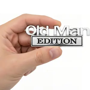 Old Man Car Emblems of Honor - 3D Metal Decals Badge | Still Got It! Retired. Not Expired Senior Veteran Decal for Truck, SUV & Garage Fridge automobile ornaments, Truck Sticker, Vehicle Exterior Decoration tiktokshopspringglowup Car Accessories summerwin