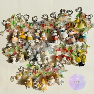 [NEW] Handmade Kawaii Animal Keychain – Cute Ceramic & Beaded Bag Charm