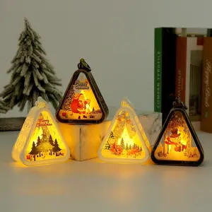Christmas Lantern Light Ornament Merry Christmas Decorations For Home 2026 Navidad Christmas Tree Decor Xmas Gift New Year
