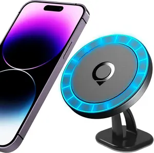 Compatible with Mag Safe Car Mount Dashboard Magnetic° Adjustable Phone Holder Soft Rubber Front Compatible with iPhone // // / Pro/Pro Max No Metal Plate Needed Since