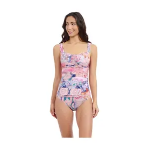 Karma D Cup Center Ruched Tankini