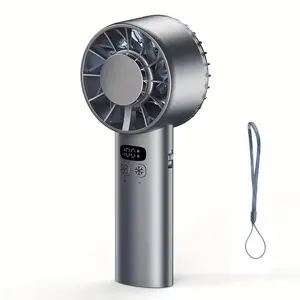 Handheld Portable Turbo Fan, 5200mAh Battery, 1-100 Speed Settings, with Cooling Function, Ideal for the Office, Travel, Outdoor Activities, Vacations, Concerts, and more，portable fan