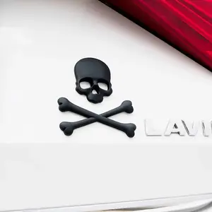 Skull Pattern Car Sticker, Car Decorative Sticker, Car Truck Motorcycle Decoration Sticker, Universal Car Exterior Sticker, Vehicle Exterior Decoration, Halloween, Premium Skull Stickers