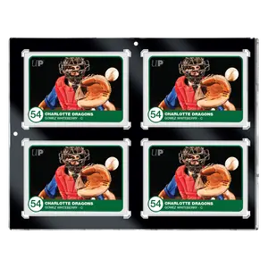 35PT 4-Card Black Border UV ONE-TOUCH® Magnetic Holder