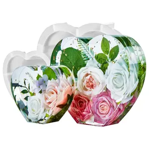 2PCS 10 Inch 6.57 Inch Large Heart Shape Resin Molds, Silicone Molds for Flower Preservation, Deep Epoxy Resin Molds for Resin Art Casting, DIY Wedding, Valentine, Anniversary, Home Decor Gift